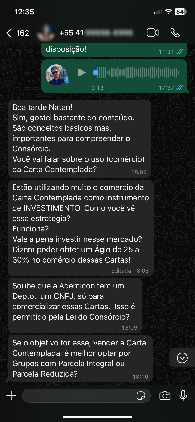 Depoimento WhatsApp 1