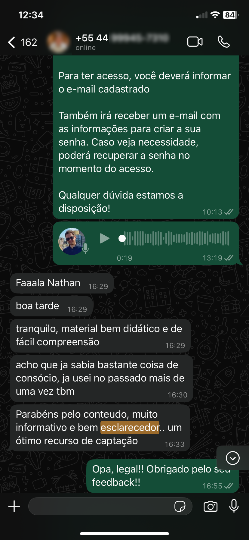 Depoimento WhatsApp 2